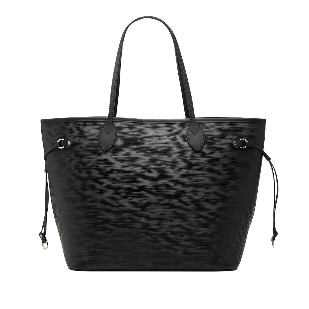 Louis Vuitton Epi Neverfull MM Black Leather Very good - Front View