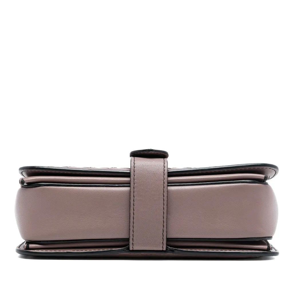 Bottega Veneta Small Nappa Intrecciato Runway Shoulder Bag Pink Leather Very good - Inside View
