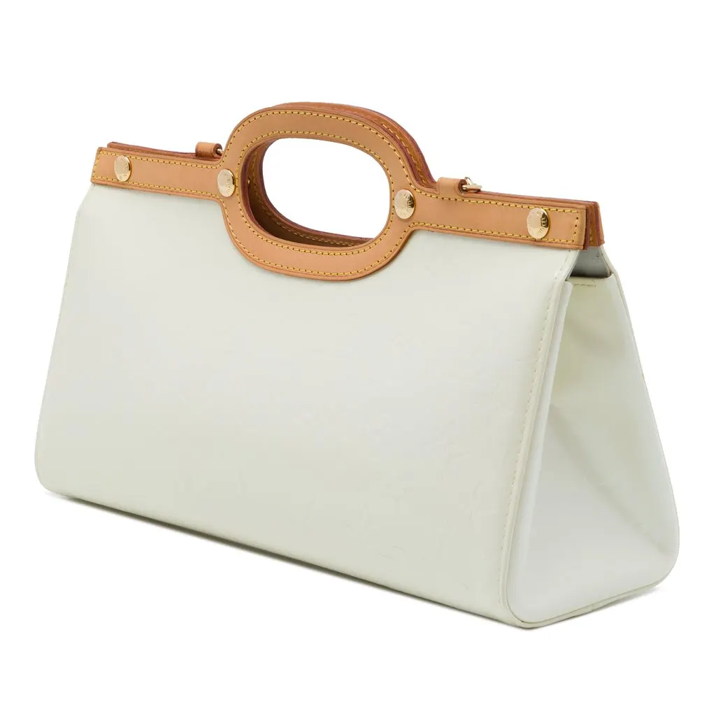 Louis Vuitton Monogram Vernis Roxbury Drive White Leather Very good - Back View