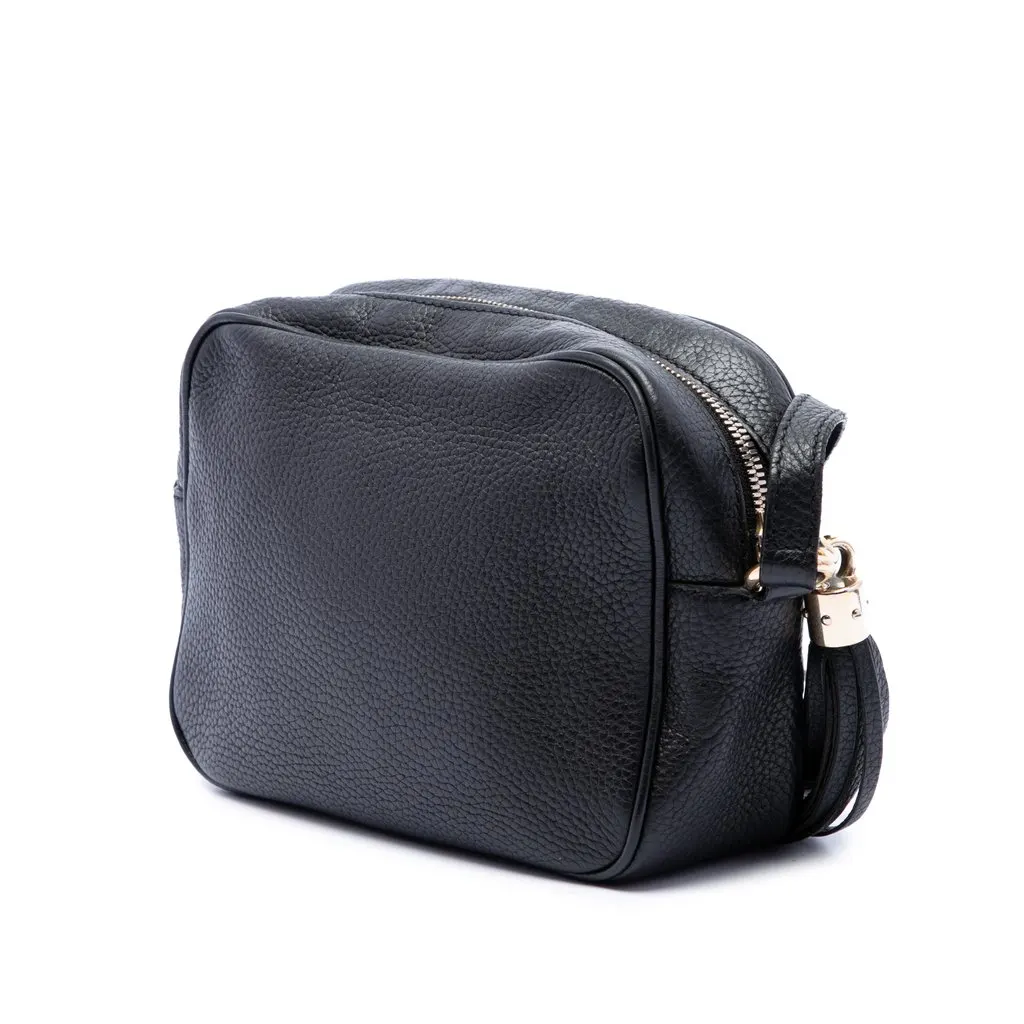 Gucci Calfskin Soho Disco Crossbody Black Leather Good - Back View