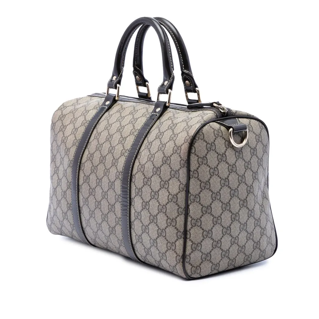Gucci Medium GG Supreme Joy Boston Bag Beige Very good - Back View