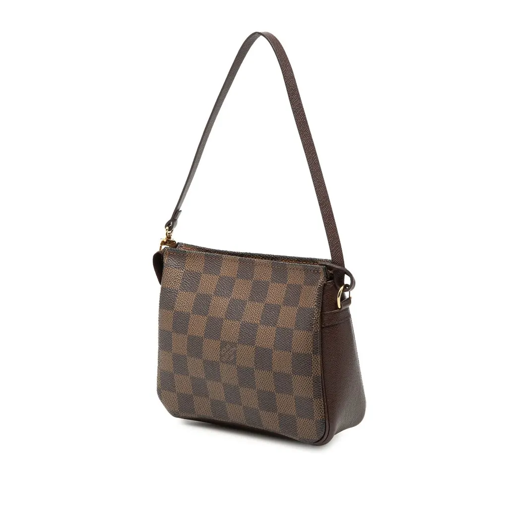 Louis Vuitton Damier Ebene Trousse Pochette Brown Very good - Back View