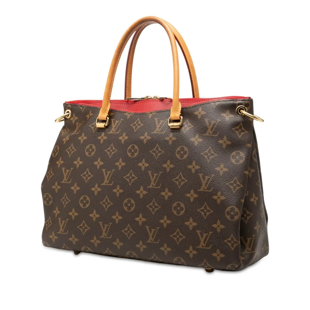 Louis Vuitton Monogram Pallas MM Brown Very good - Back View