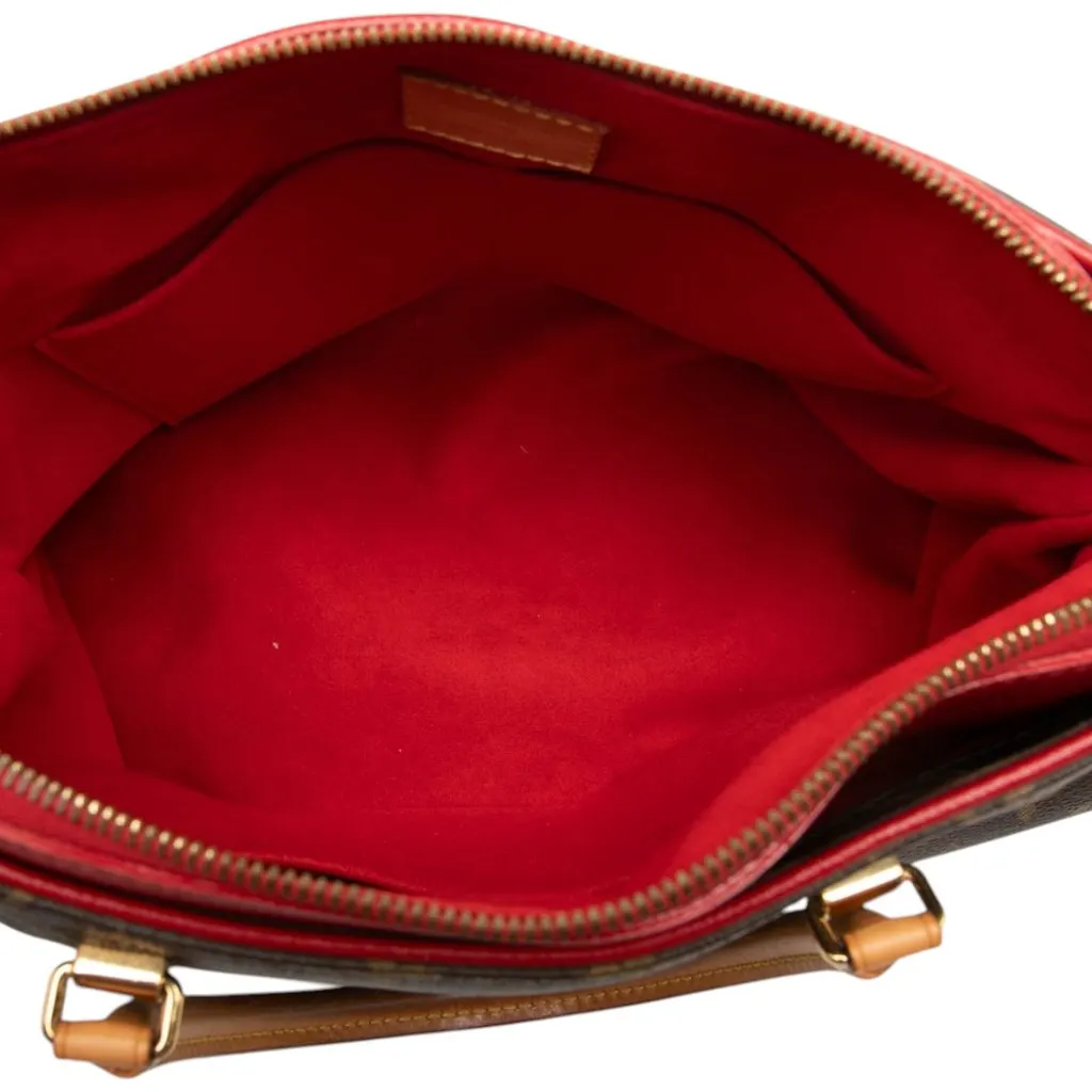 Louis Vuitton Monogram Pallas MM Brown Very good - Model View