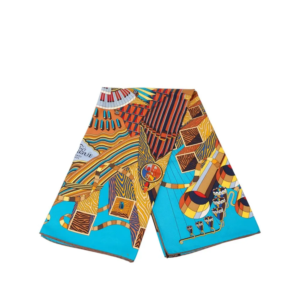 Hermès Point d Orgue Silk Scarf 90