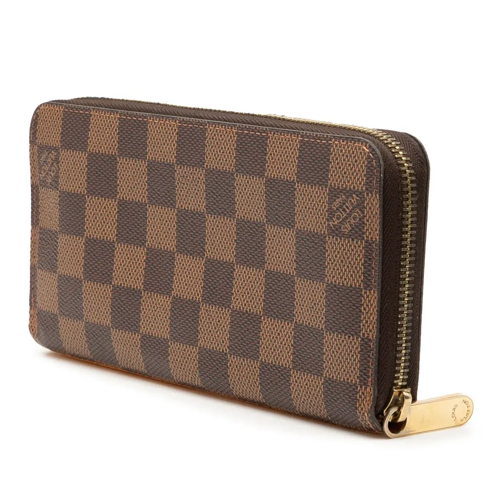 Louis Vuitton Damier Ebene Evasion Illustre Zippy Wallet Brown Very good - Back View