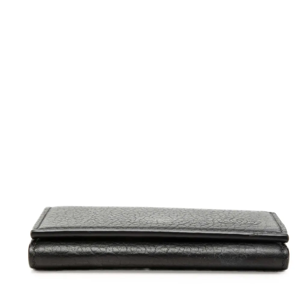 Gucci GG Marmont Calfskin Card Case Black Leather Very good - Inside View