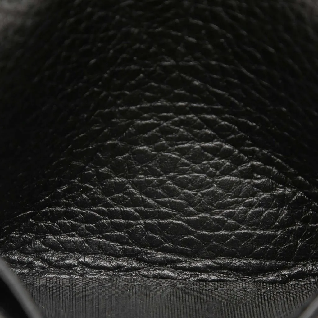 Gucci GG Marmont Calfskin Card Case Black Leather Very good - Model View