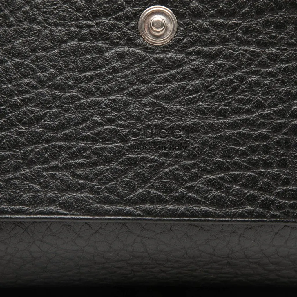 Gucci GG Marmont Calfskin Card Case Black Leather Very good - Box View
