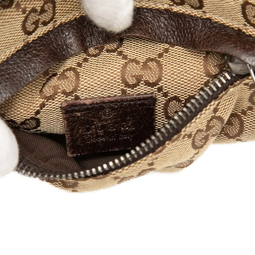Gucci GG Canvas Web Double Pocket Belt Bag Beige Very good - Box View