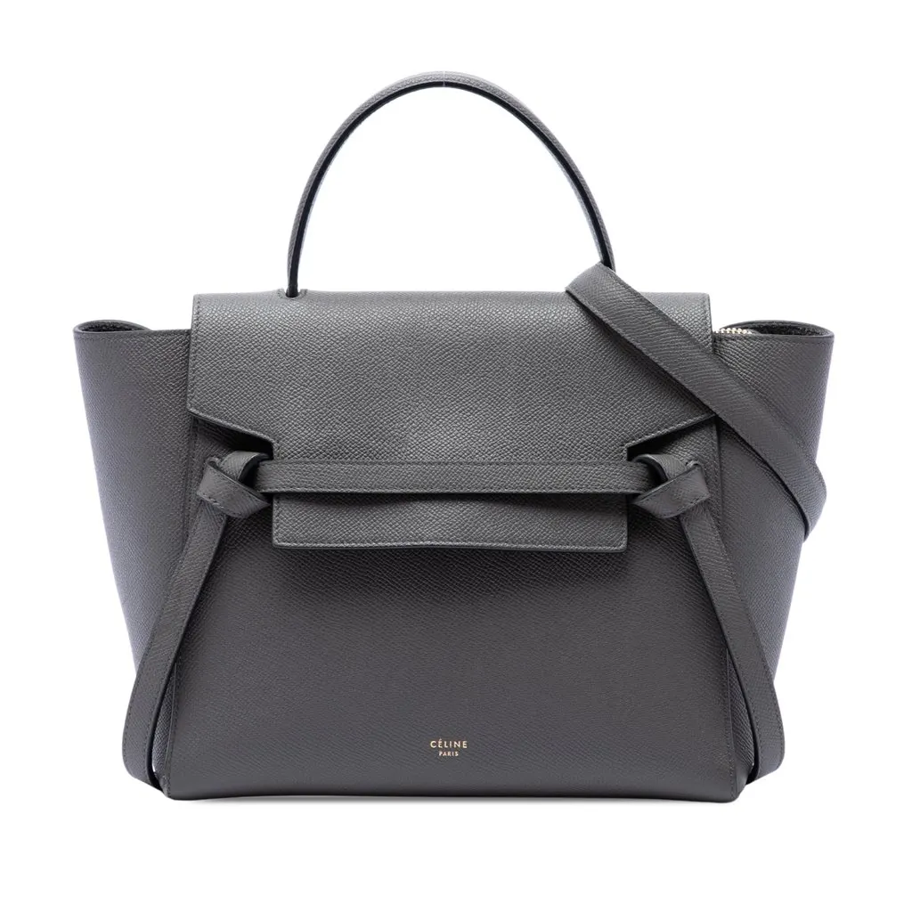 Celine Micro Grained Calfskin Belt Bag MultiColor Leather Very good - Front View