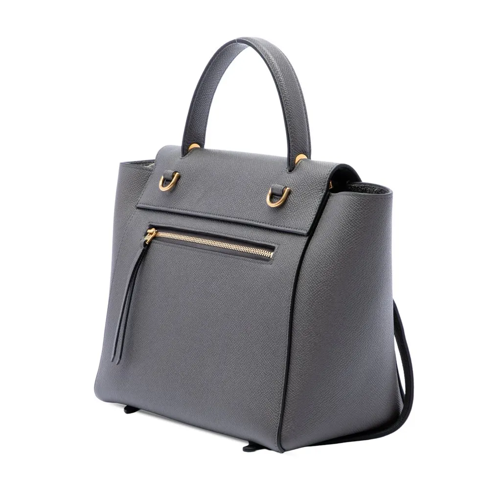 Celine Micro Grained Calfskin Belt Bag MultiColor Leather Very good - Back View