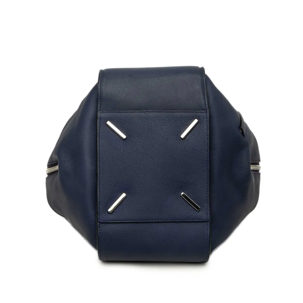 Loewe Small Soft Grained Calfskin Hammock Bag Blue Leather Good - Inside View