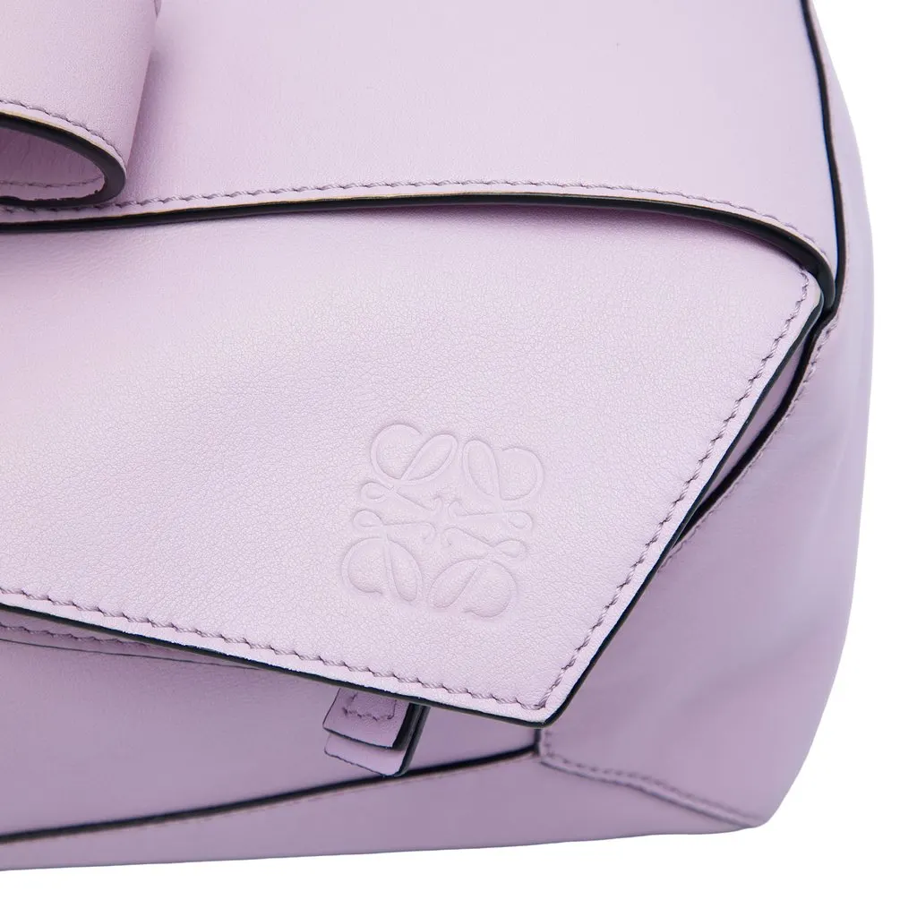 Loewe Calfskin Puzzle Hobo Purple Leather Very good - Box View