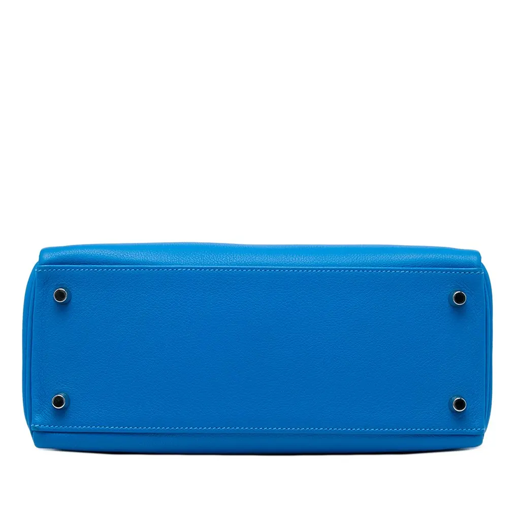 Hermès Evercolor Kelly II Retourne 28 Blue Leather Very good - Inside View