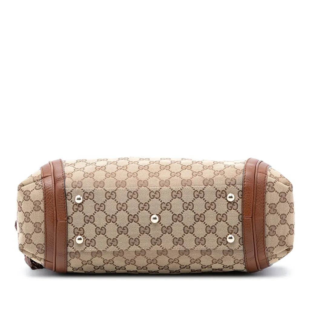 Gucci Medium GG Canvas Bella Shoulder Bag Beige Very good - Inside View