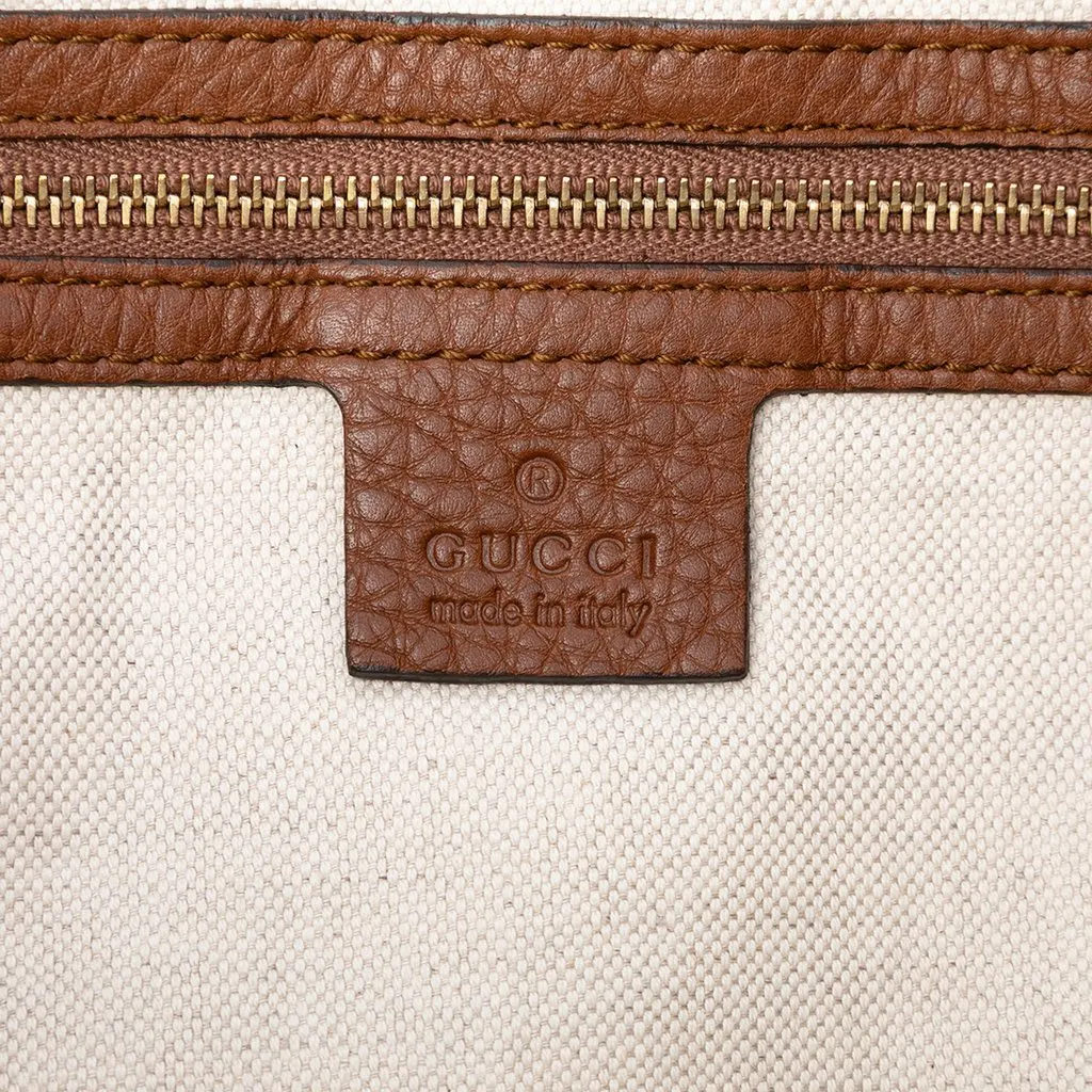 Gucci Medium GG Canvas Bella Shoulder Bag Beige Very good - Box View