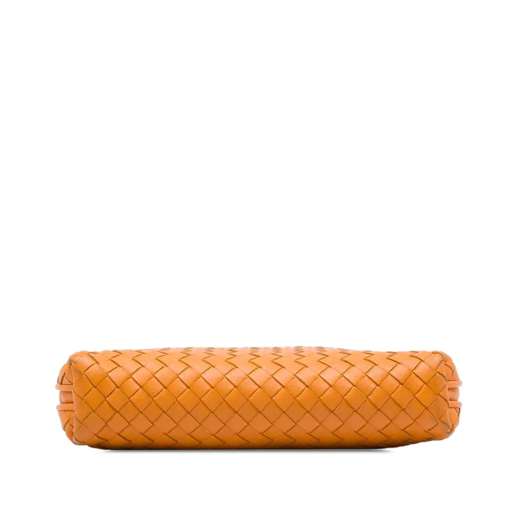 Bottega Veneta Nappa Intrecciato Nodini Crossbody Orange Leather Very good - Inside View