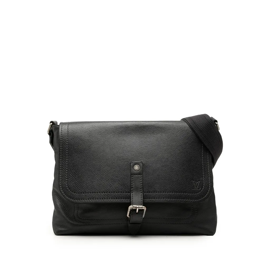 Louis Vuitton Utah Omaha Black Leather Very good - Front View