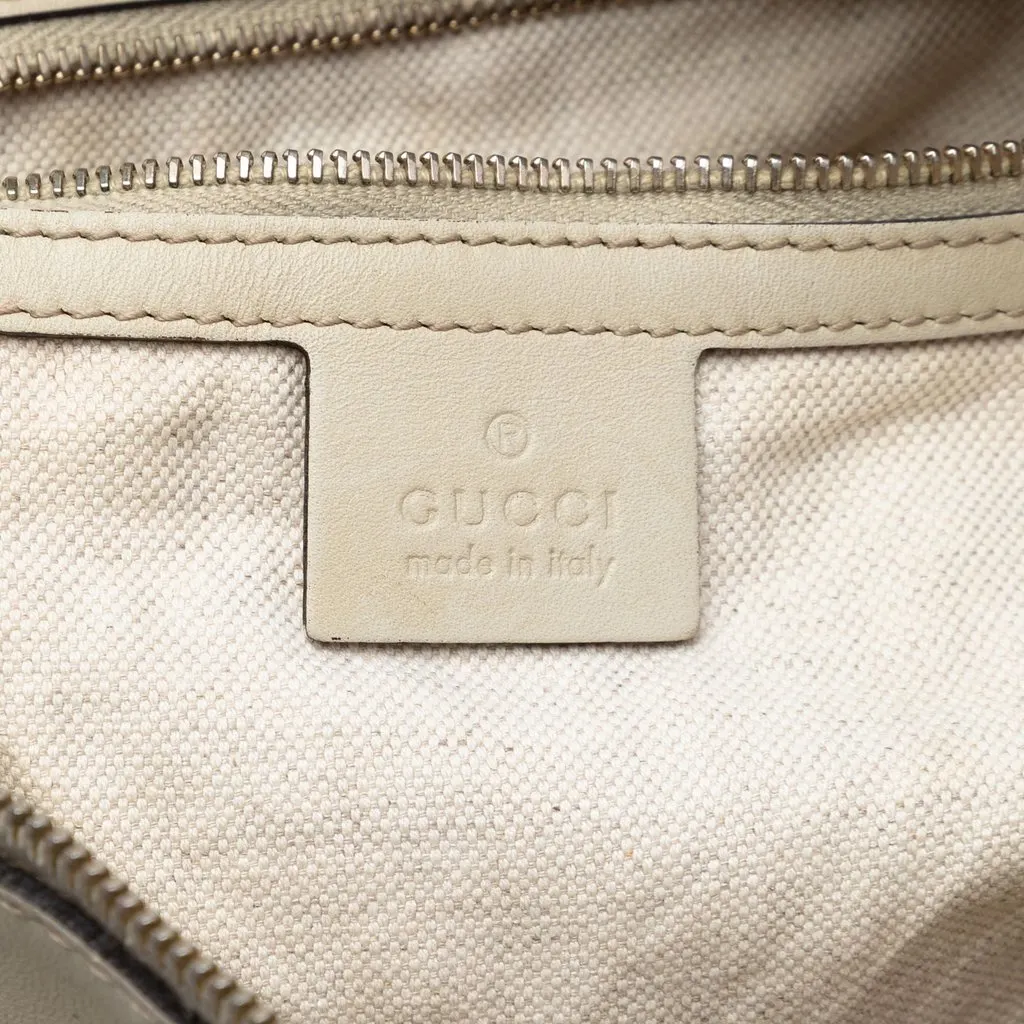 Gucci GG Canvas Web Mayfair Satchel Beige Very good - Box View