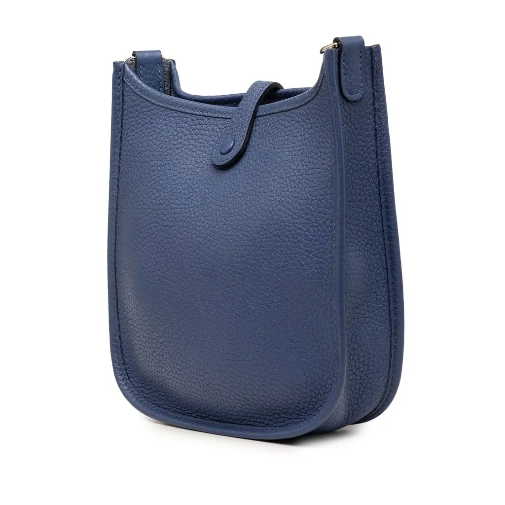 Hermès Clemence Evelyne 16 Amazone Blue Leather Very good - Back View