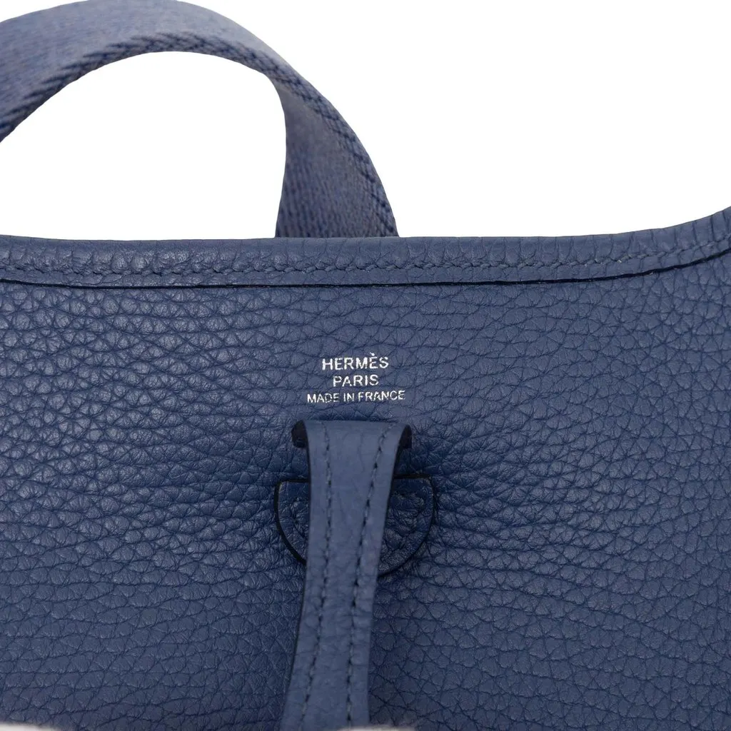 Hermès Clemence Evelyne 16 Amazone Blue Leather Very good - Box View