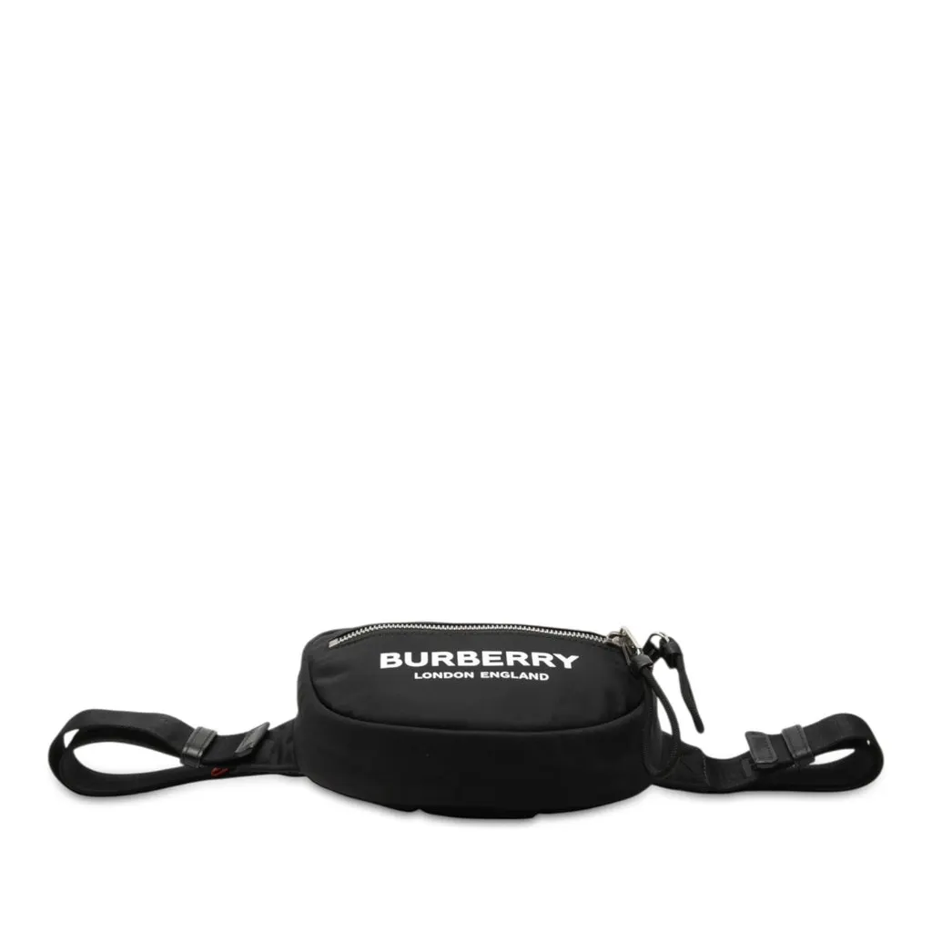 Burberry Nylon Logo Cannon Belt Bag Black Polyamide Very good - Inside View