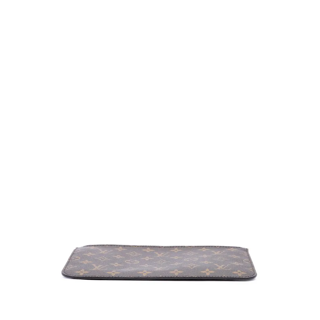 Louis Vuitton Monogram Neverfull MM Pouch Brown Canvas Very good - Inside View