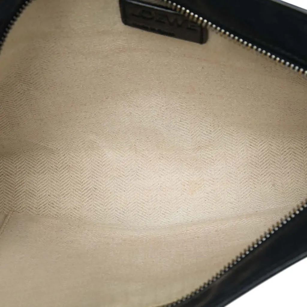 Loewe Leather Puzzle Pochette Black Leather Very good - Model View