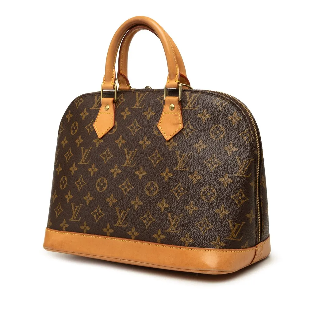 Louis Vuitton Monogram Alma PM Brown Canvas Good - Back View