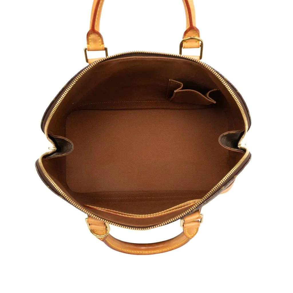 Louis Vuitton Monogram Alma PM Brown Canvas Good - Model View