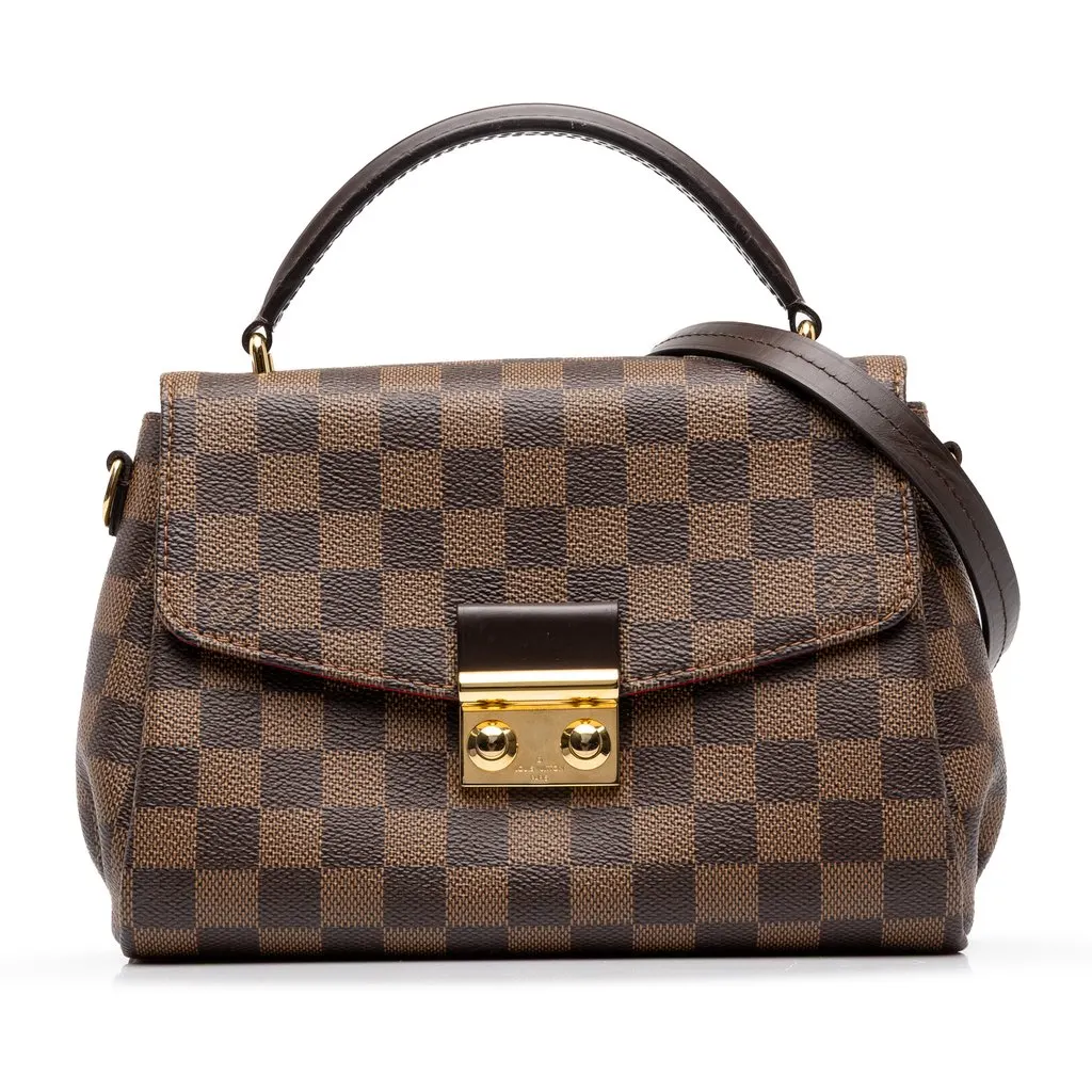 Louis Vuitton Damier Ebene Croisette Brown Canvas Very good - Front View