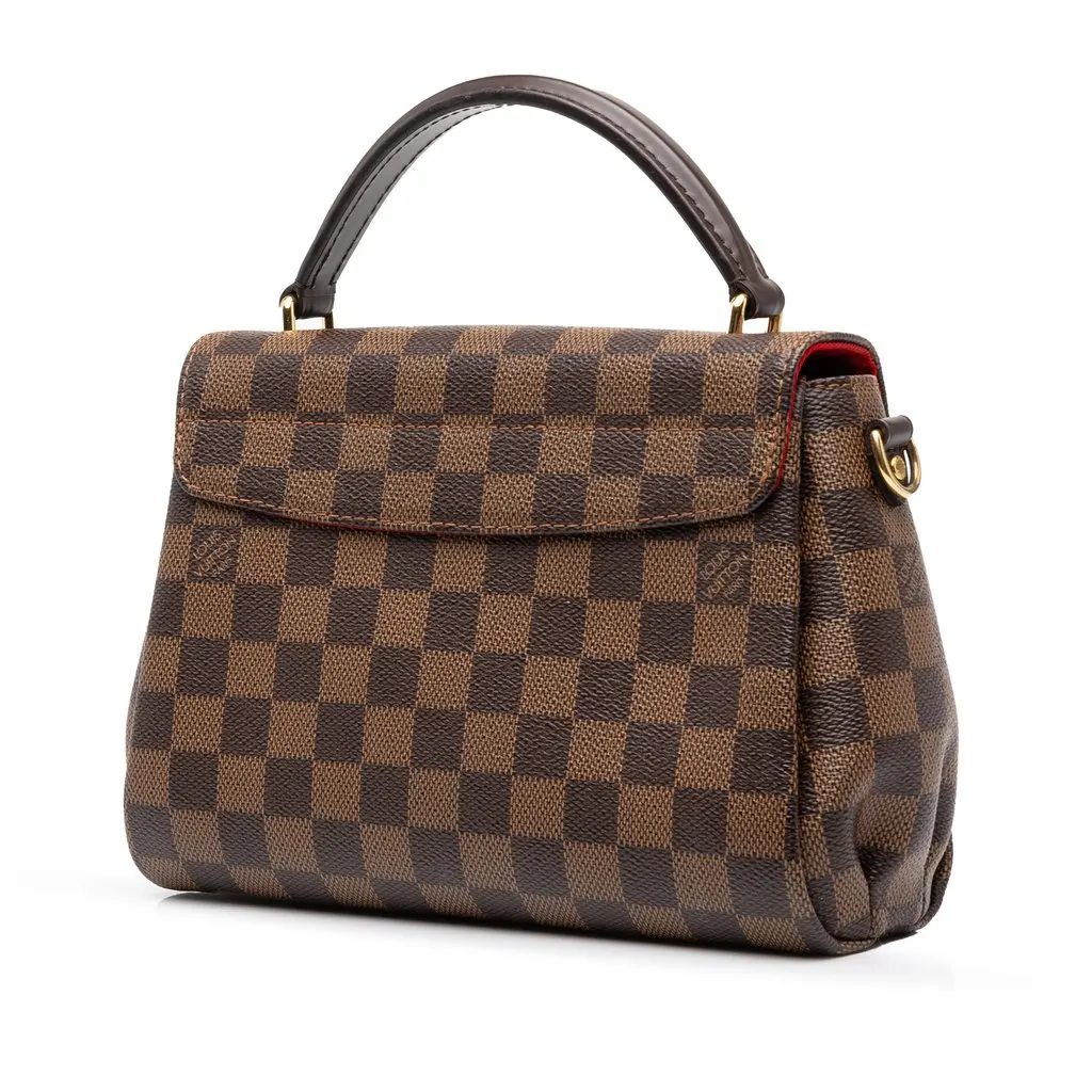 Louis Vuitton Damier Ebene Croisette Brown Canvas Very good - Back View