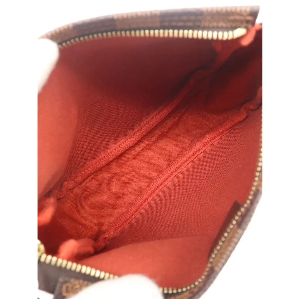 Louis Vuitton Damier Ebene Trousse Pochette Brown Canvas Very good - Model View