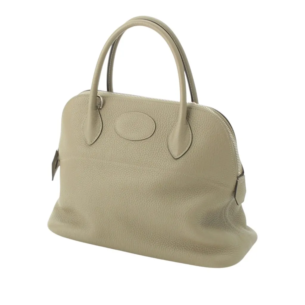 Hermès Clemence Bolide 31 Beige Leather Very good - Back View