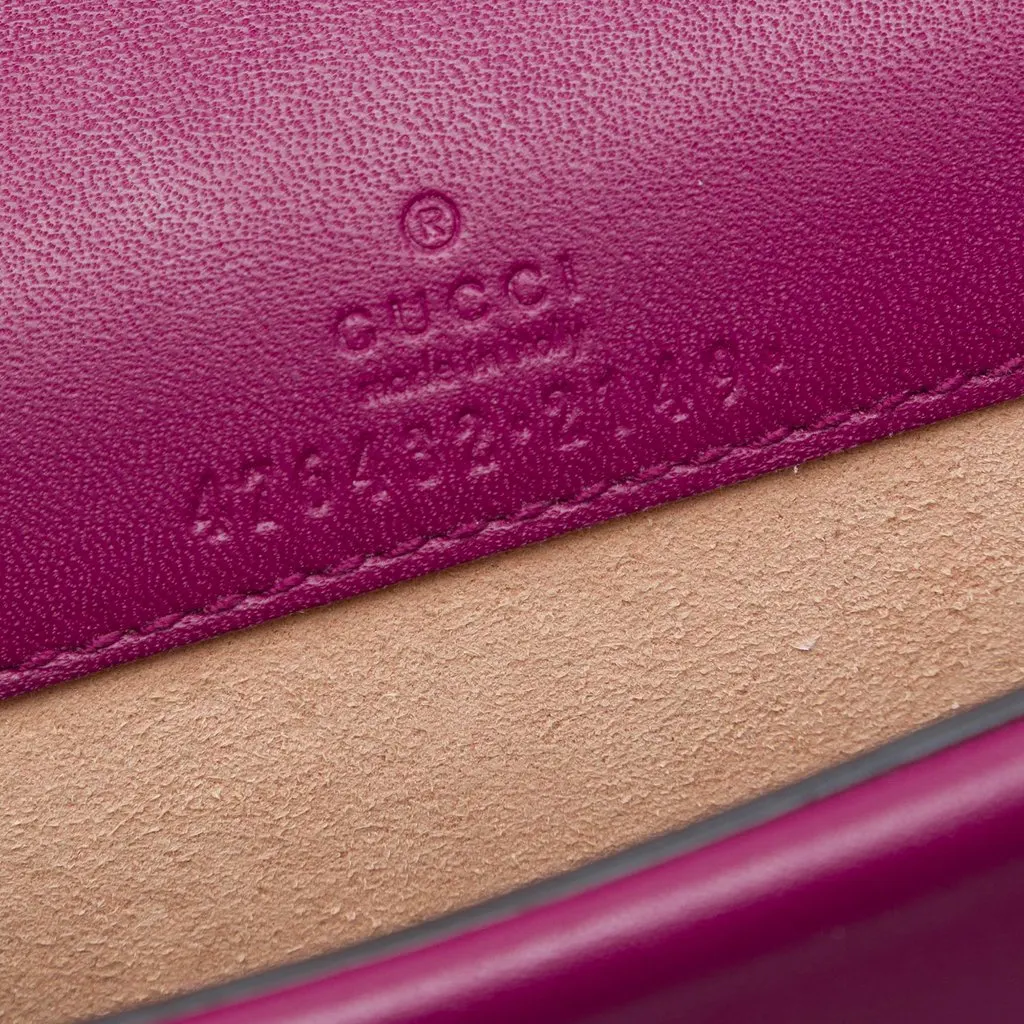 Gucci Mini Velvet Dionysus Crossbody Purple Very good - Box View