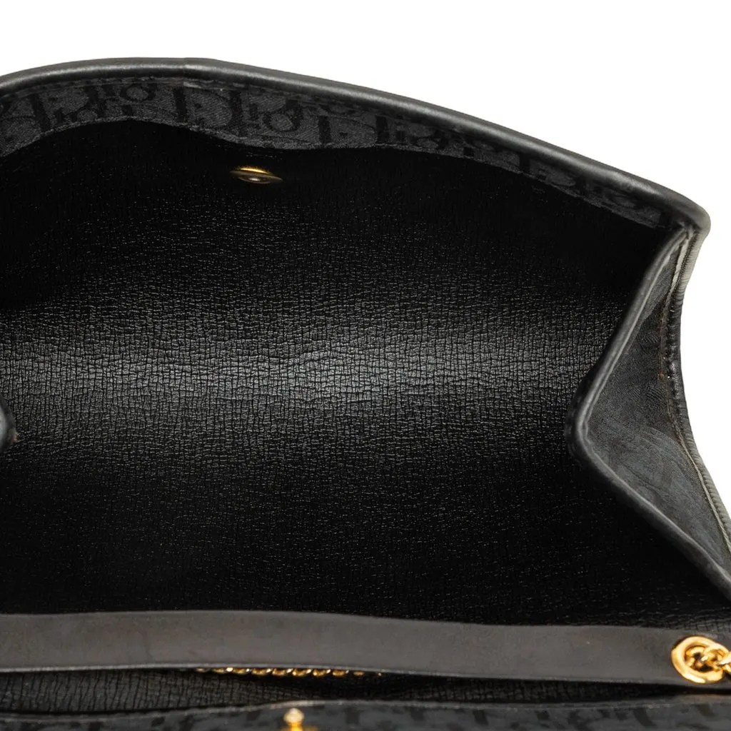 Dior Diorissimo Trotter Canvas Chain Shoulder Bag Black Canvas Good - Model View