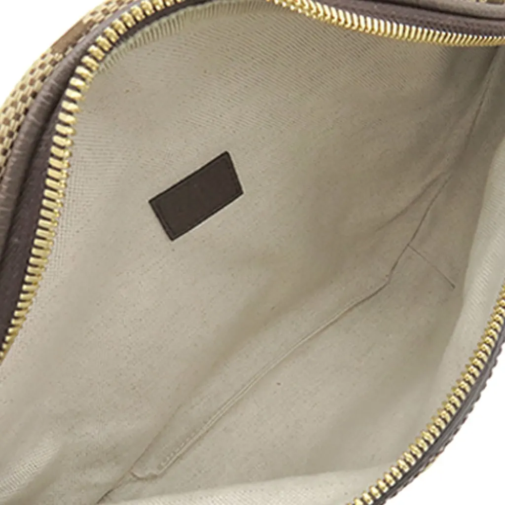 Gucci Jumbo GG Canvas Web Belt Bag Beige Very good - Model View