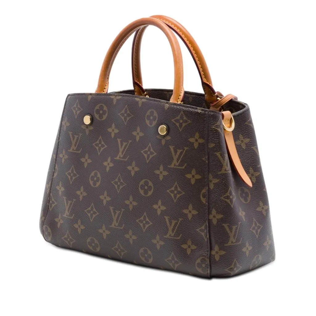 Louis Vuitton Monogram Montaigne BB Brown Very good - Back View