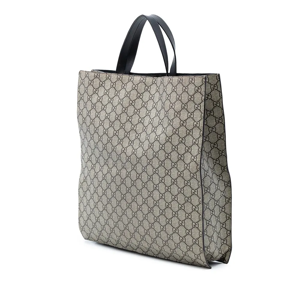 Gucci GG Supreme Wolf Tote Beige Very good - Back View