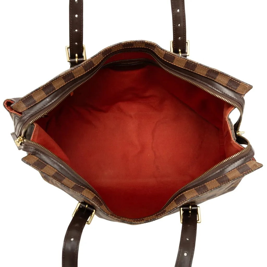 Louis Vuitton Damier Ebene Chelsea Brown Canvas Good - Model View