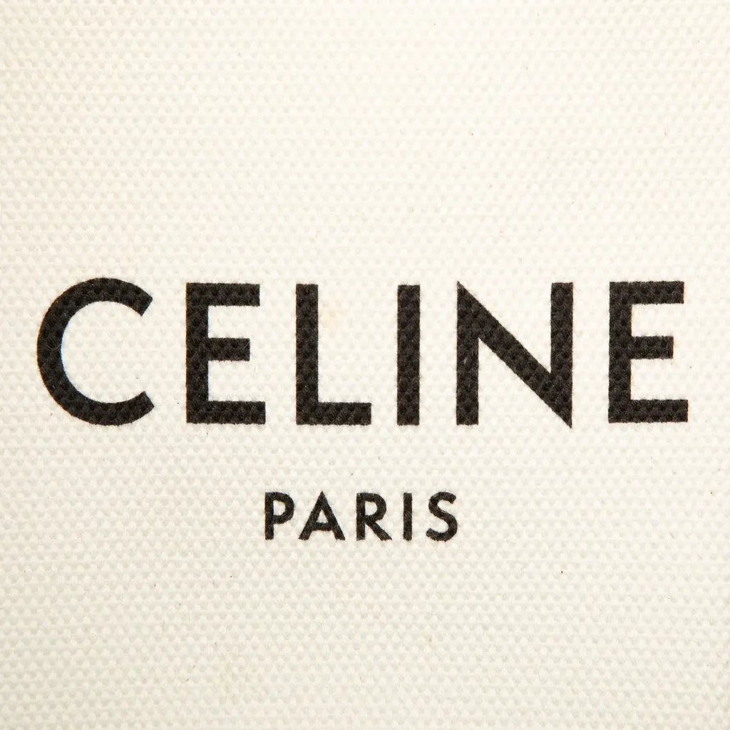 Celine Mini Canvas Vertical Cabas Tote Brown Canvas Very good - Box View