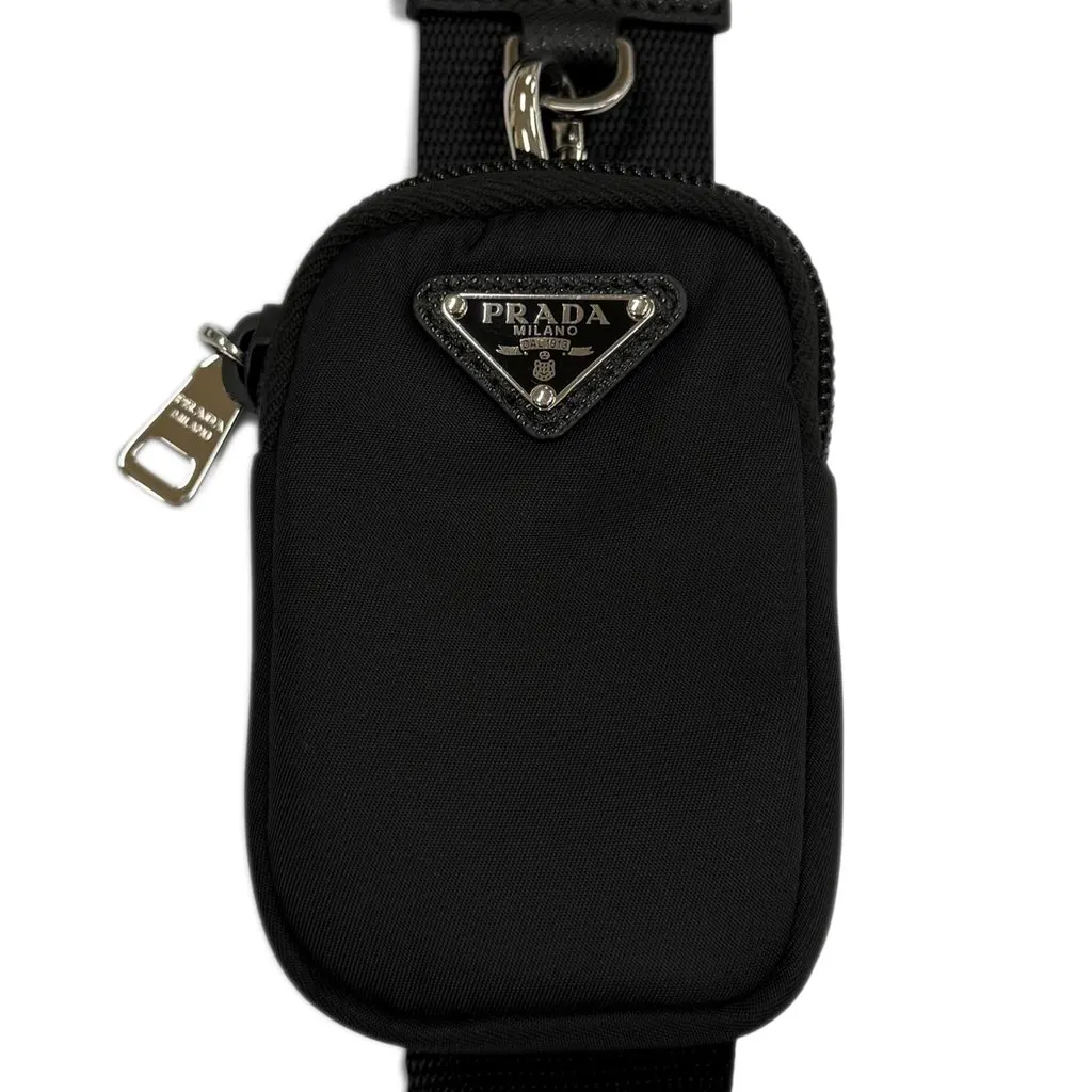 Prada Re Nylon Crossbody Black Very good - Model View
