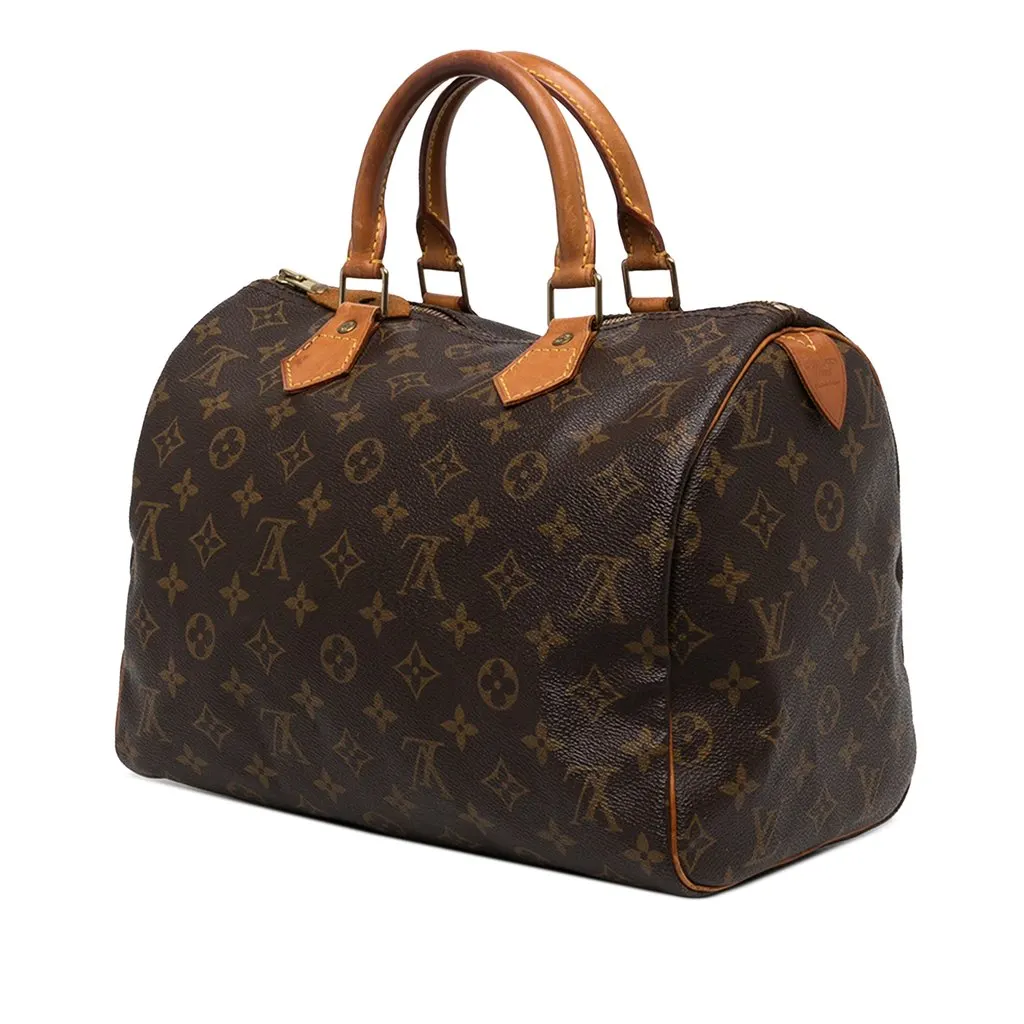 Louis Vuitton Monogram Speedy 30 Brown Canvas Very good - Back View