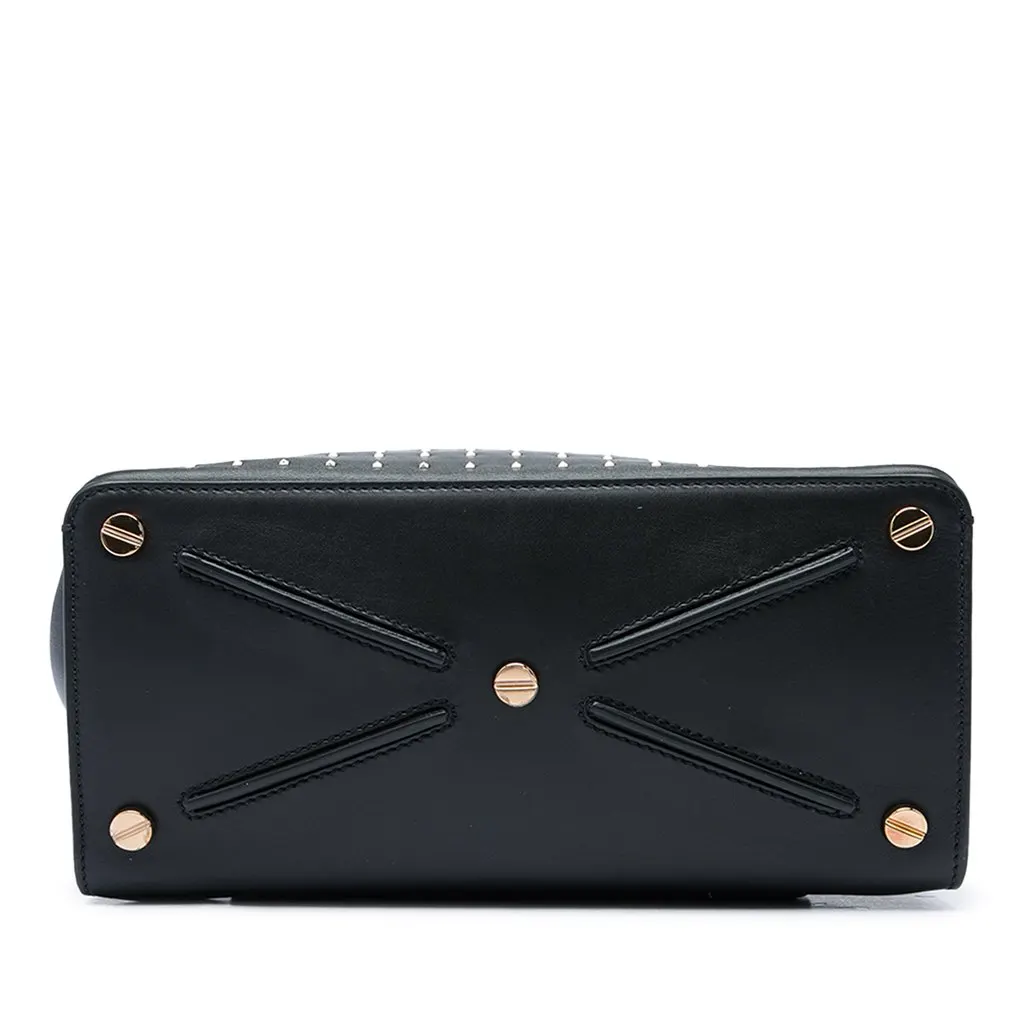 Valentino Medium Calfskin Rockstud Joylock Satchel Black Leather Very good - Inside View
