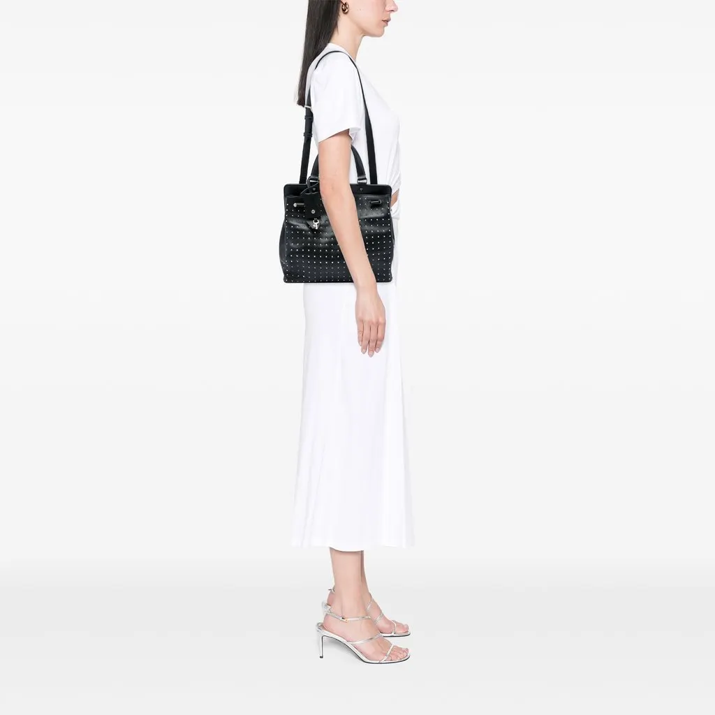 Valentino Medium Calfskin Rockstud Joylock Satchel Black Leather Very good - Box View