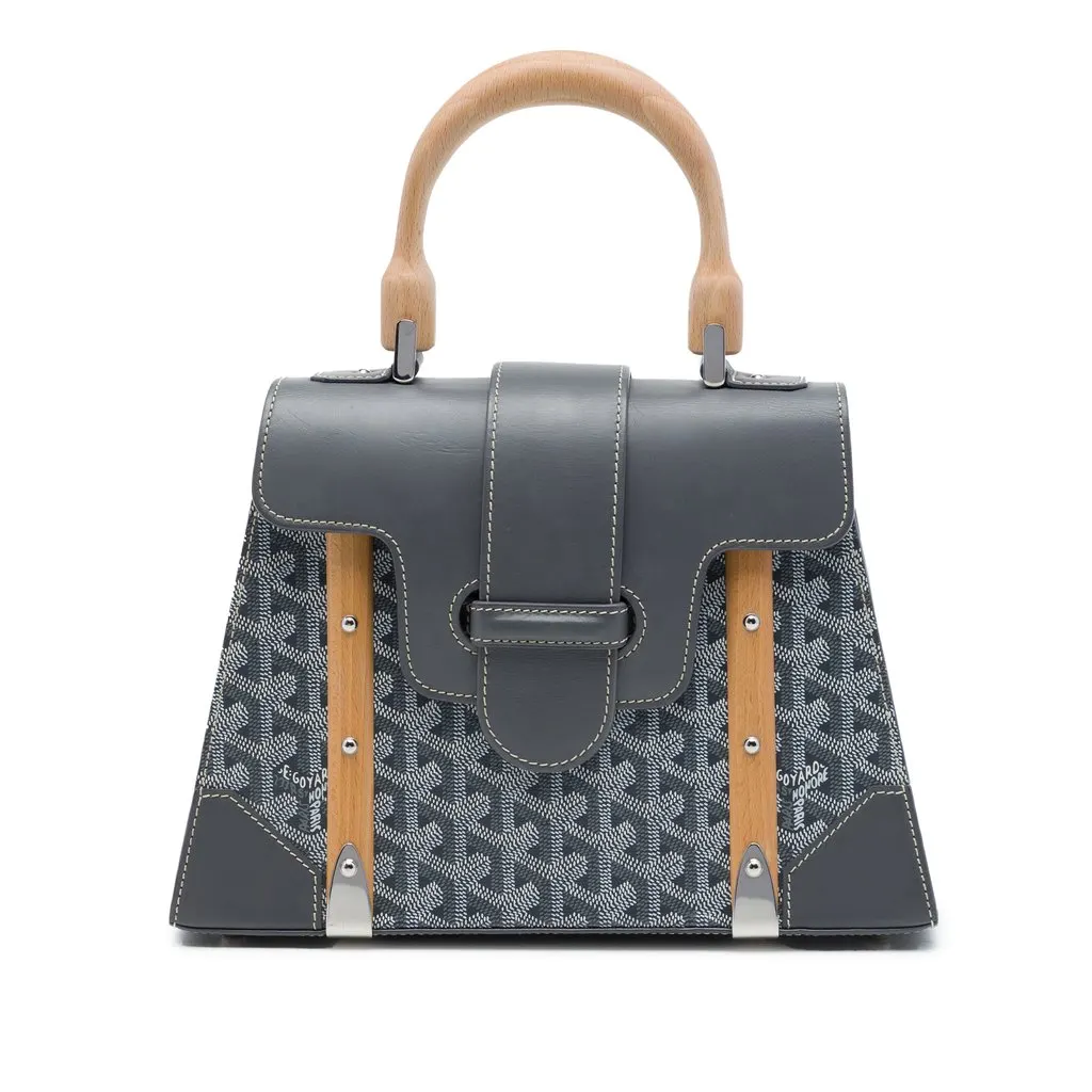 Goyard Goyardine Saigon Structured PM Grey Canvas Very good - Front View