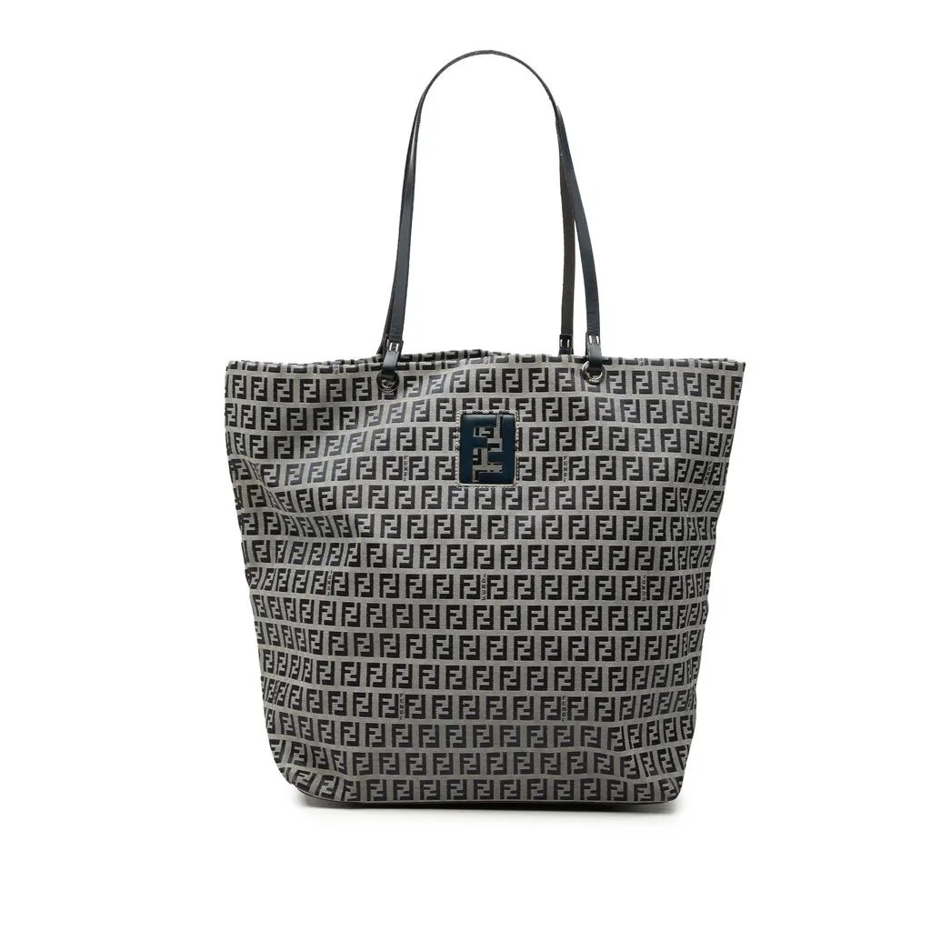Fendi Zucchino Canvas Tote MultiColor Very good - Front View