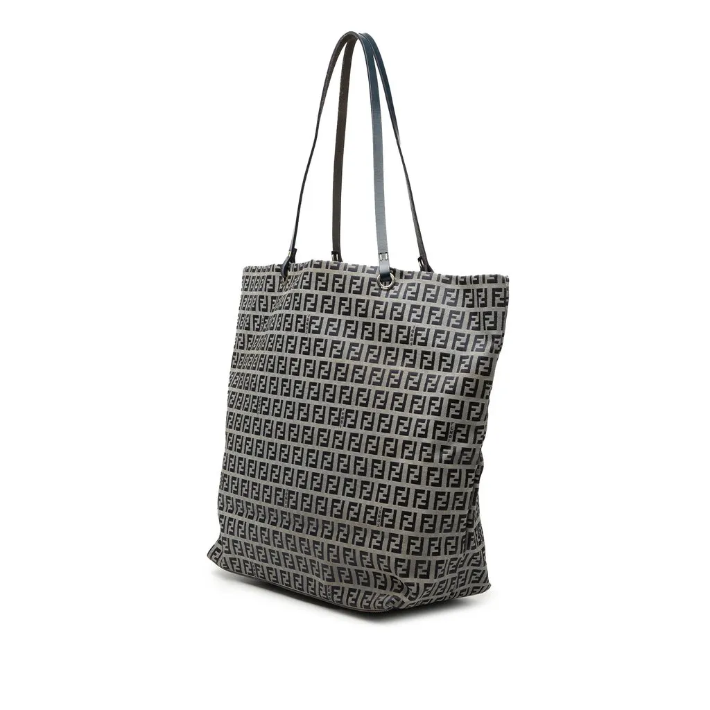 Fendi Zucchino Canvas Tote MultiColor Very good - Back View