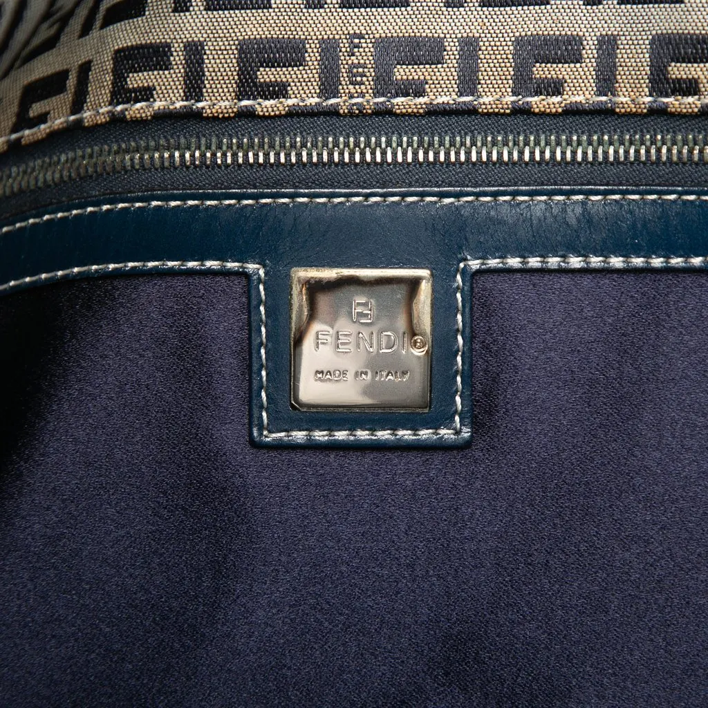 Fendi Zucchino Canvas Tote MultiColor Very good - Box View